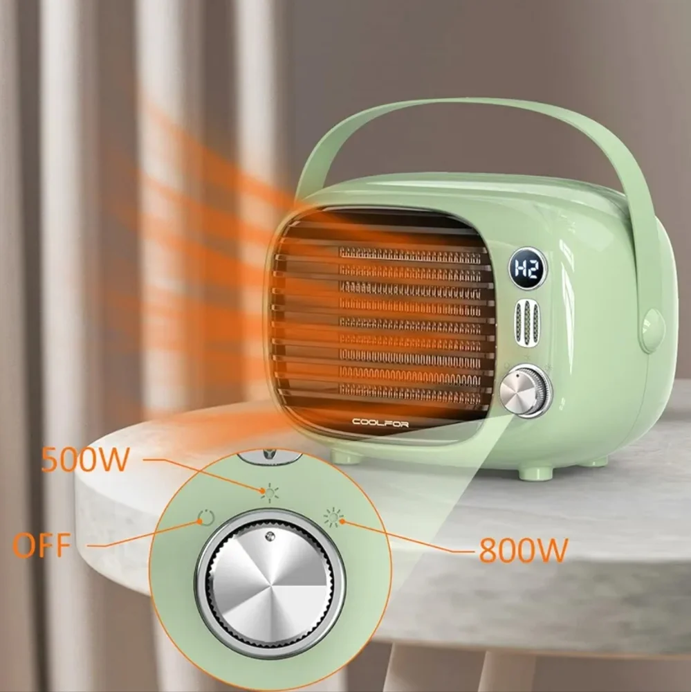 🆕 retro green space heater
